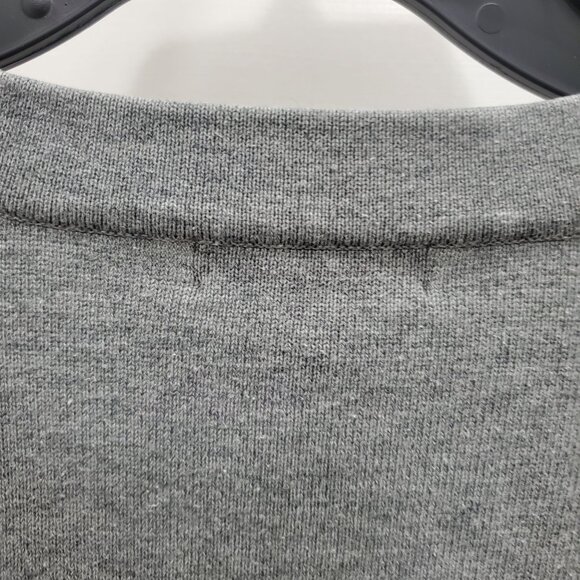 Lands' End Women's Gray Basic 100% Cotton Classic V-Neck Sweater Size L (14-16) - Picture 7 of 8